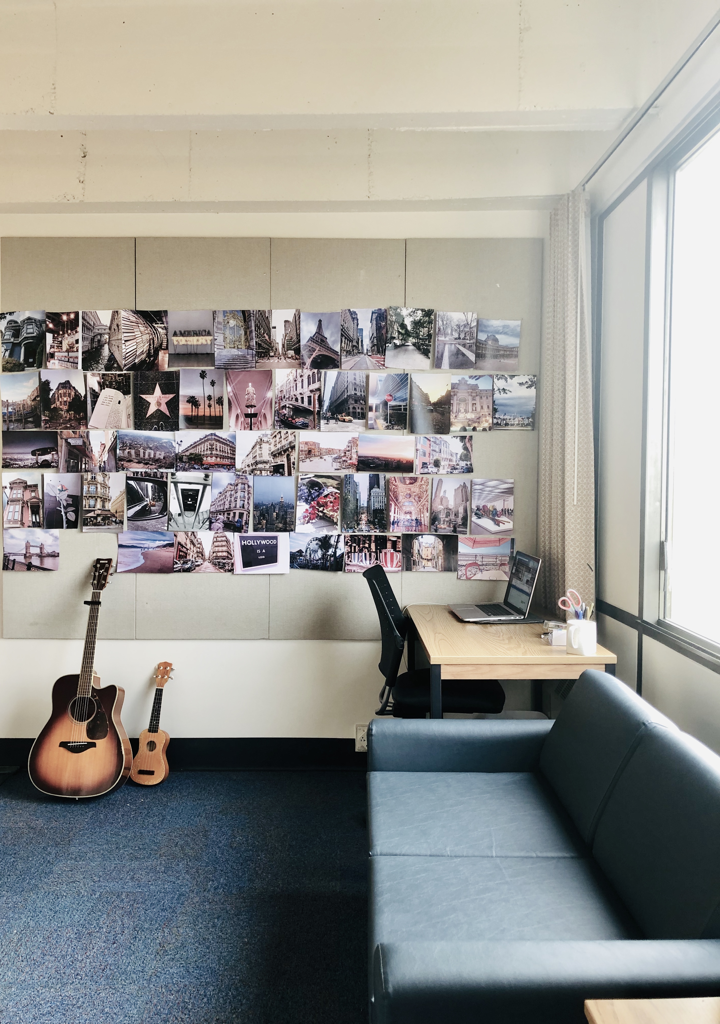 Music studio wall